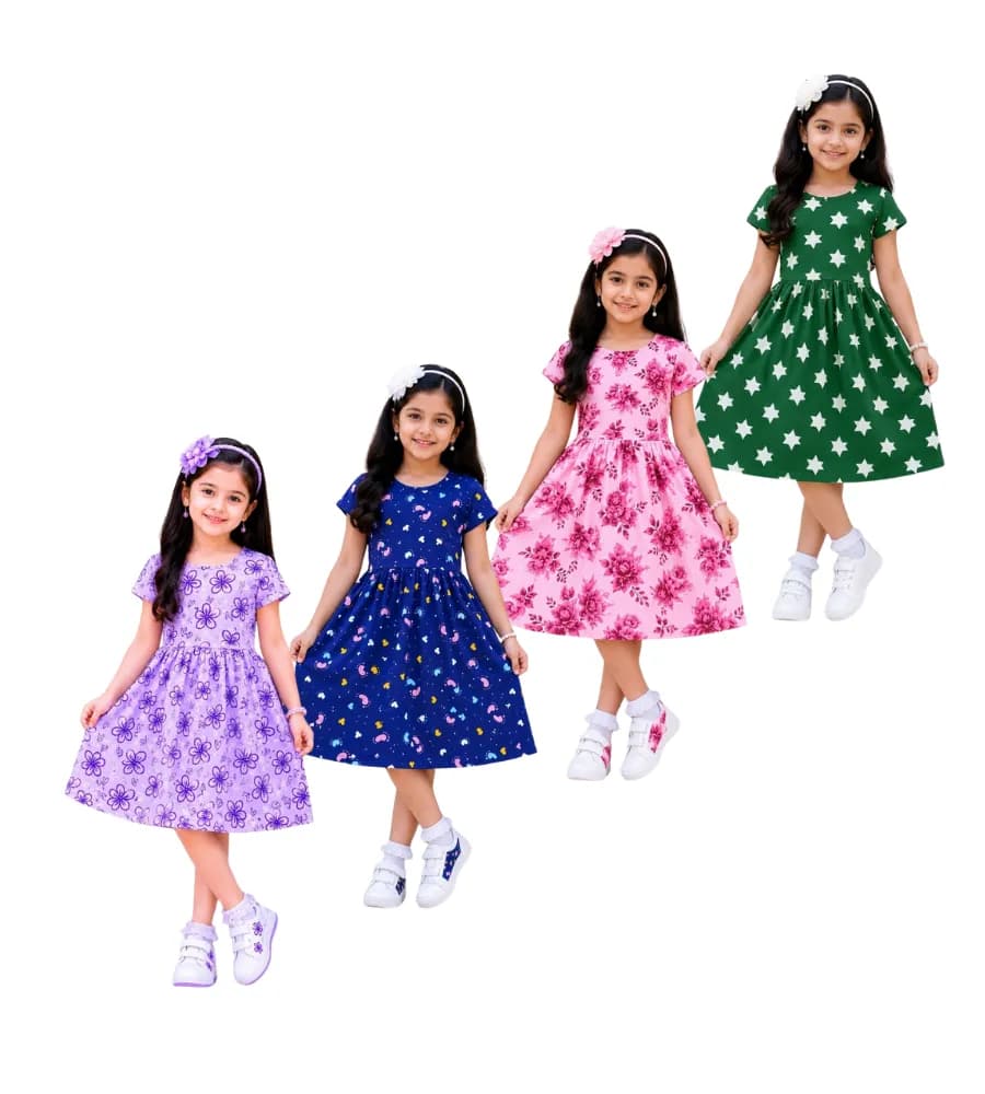 AOP Kids Sleeve Frock