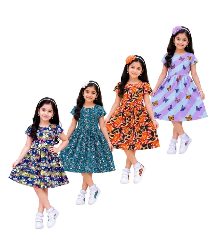AOP Kids Sleeve Frock