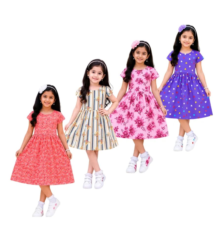 AOP Kids Sleeve Frock