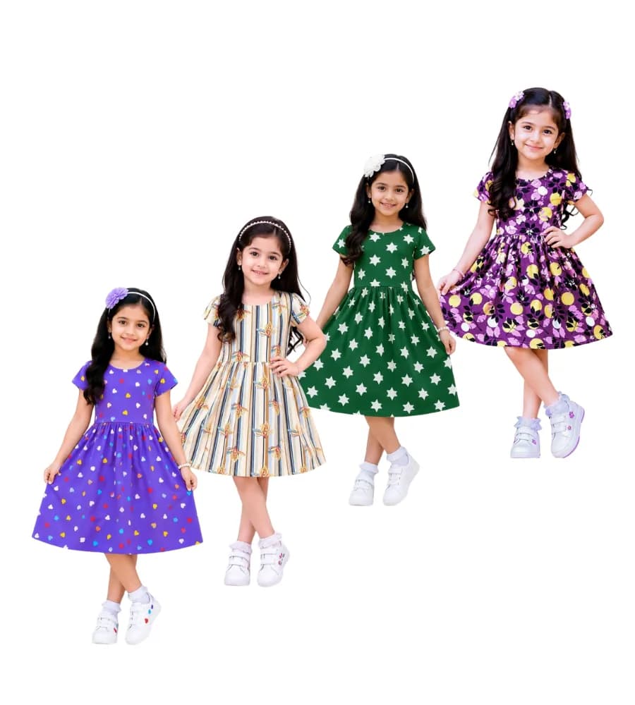 AOP Kids Sleeve Frock