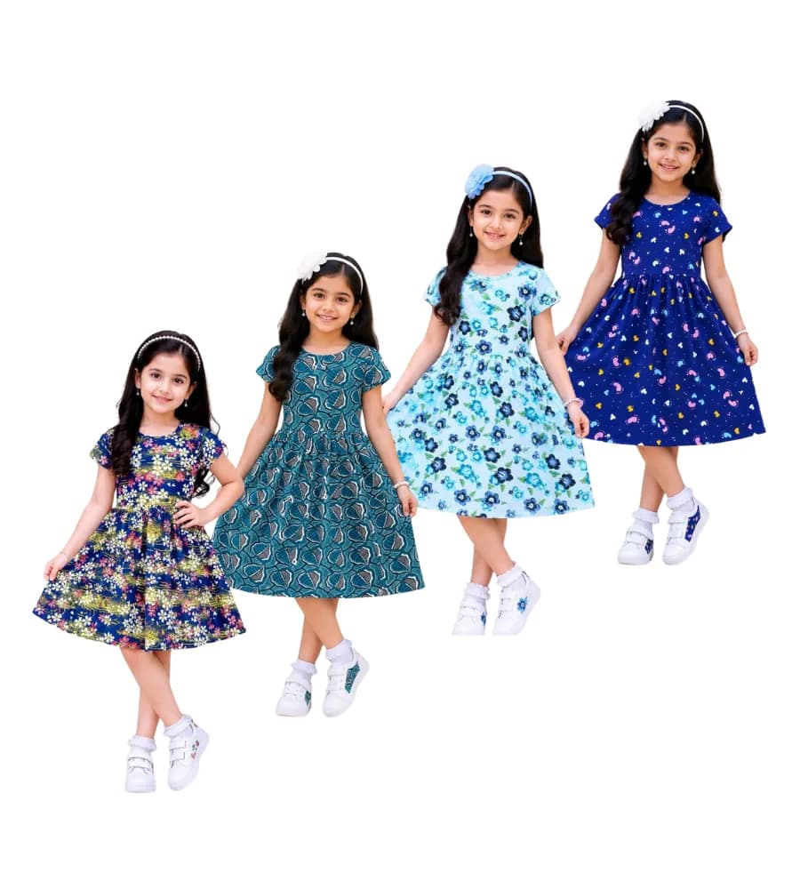 AOP Kids Sleeve Frock