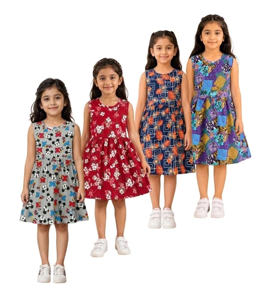 AOP Kids Sleeveless Frock