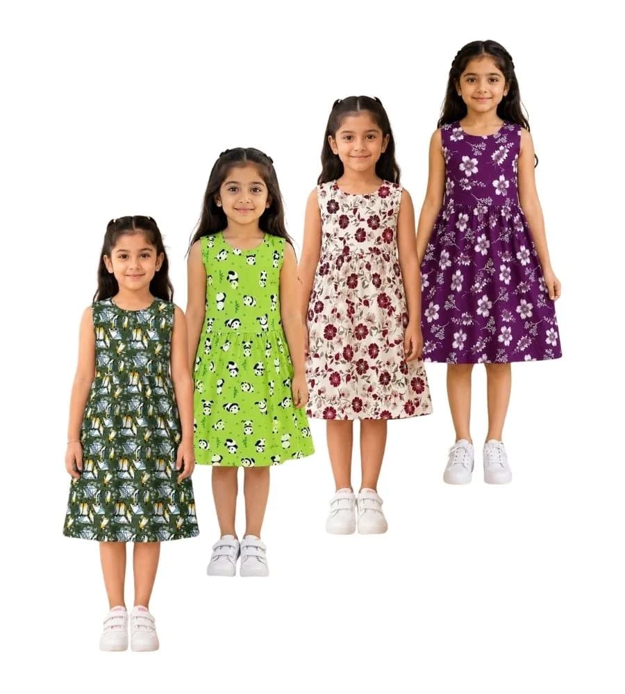 AOP Kids Sleeveless Frock