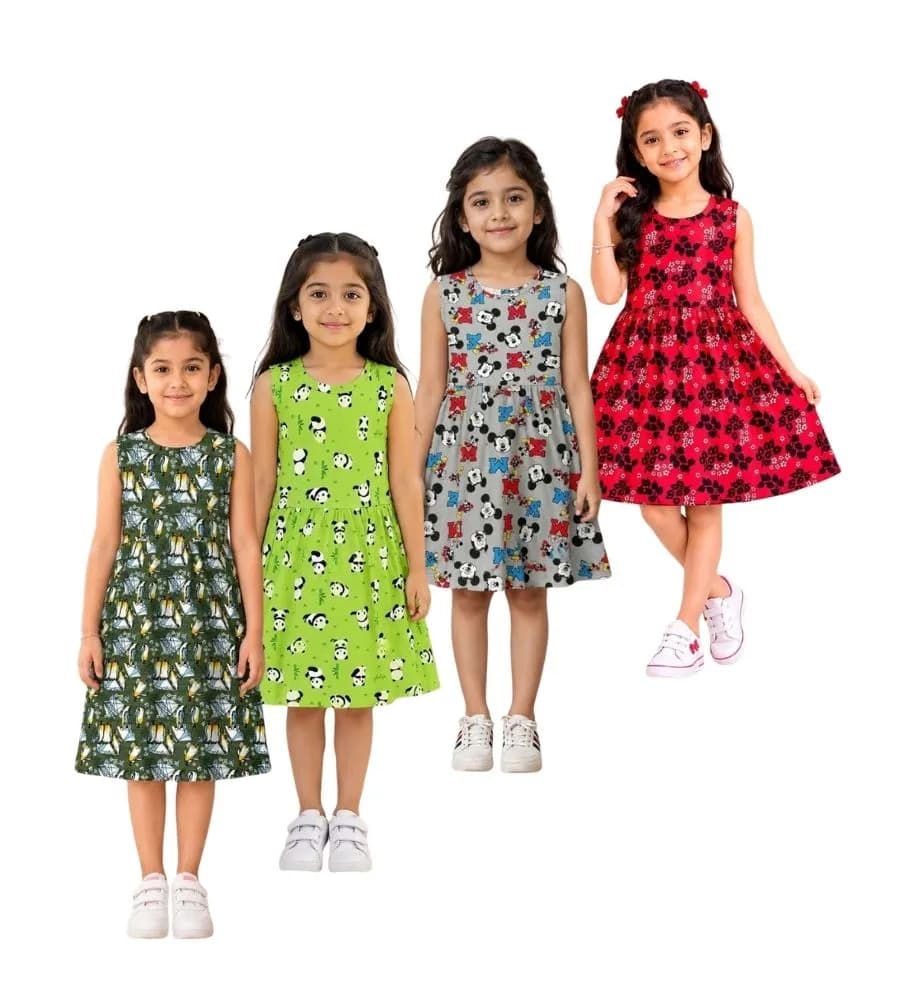 AOP Kids Sleeveless Frock