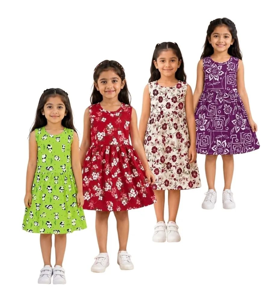 AOP Kids Sleeveless Frock