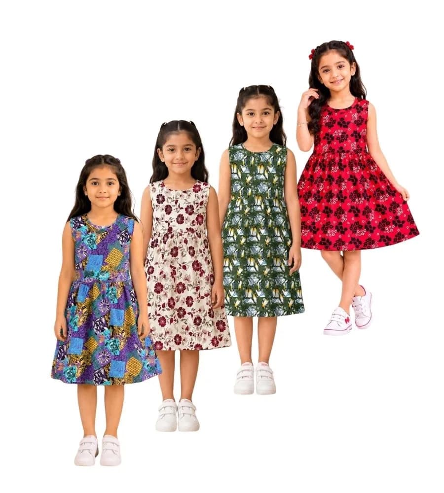 AOP Kids Sleeveless Frock