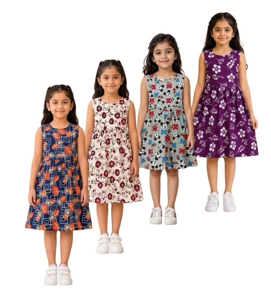 AOP Kids Sleeveless Frock