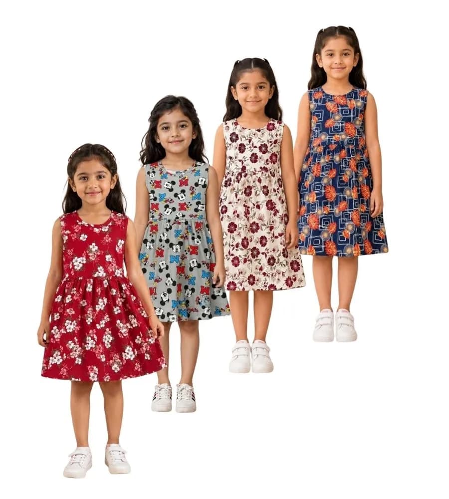 AOP Kids Sleeveless Frock