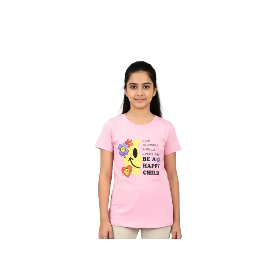Girls T-Shirt (Round neck, Short Sleeve)