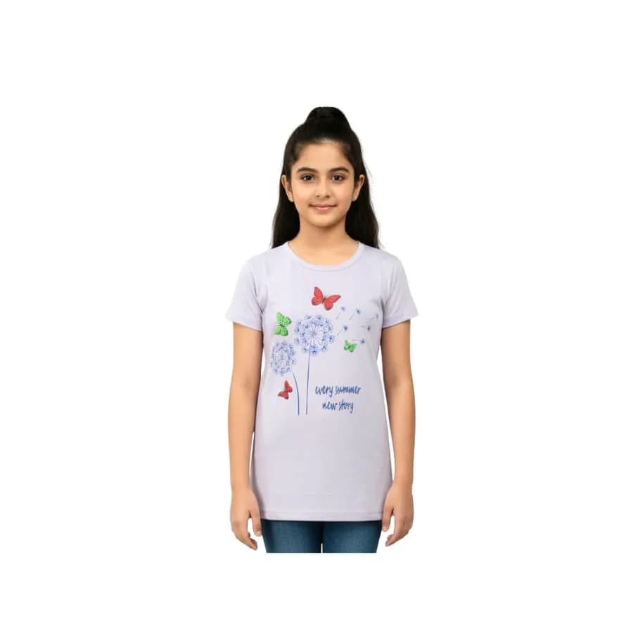 Girls T-Shirt (Round neck, Short Sleeve)