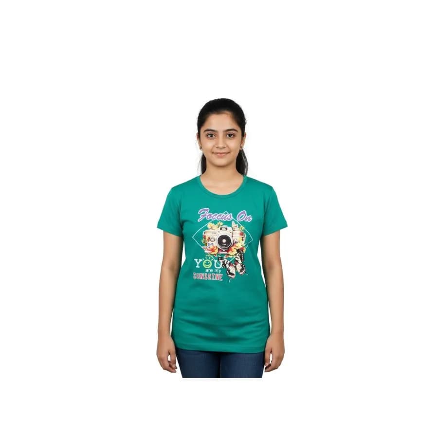 Girls T-Shirt (Round neck, Short Sleeve)