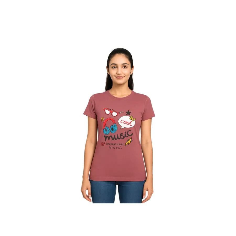Girls T-Shirt (Round neck, Short Sleeve)