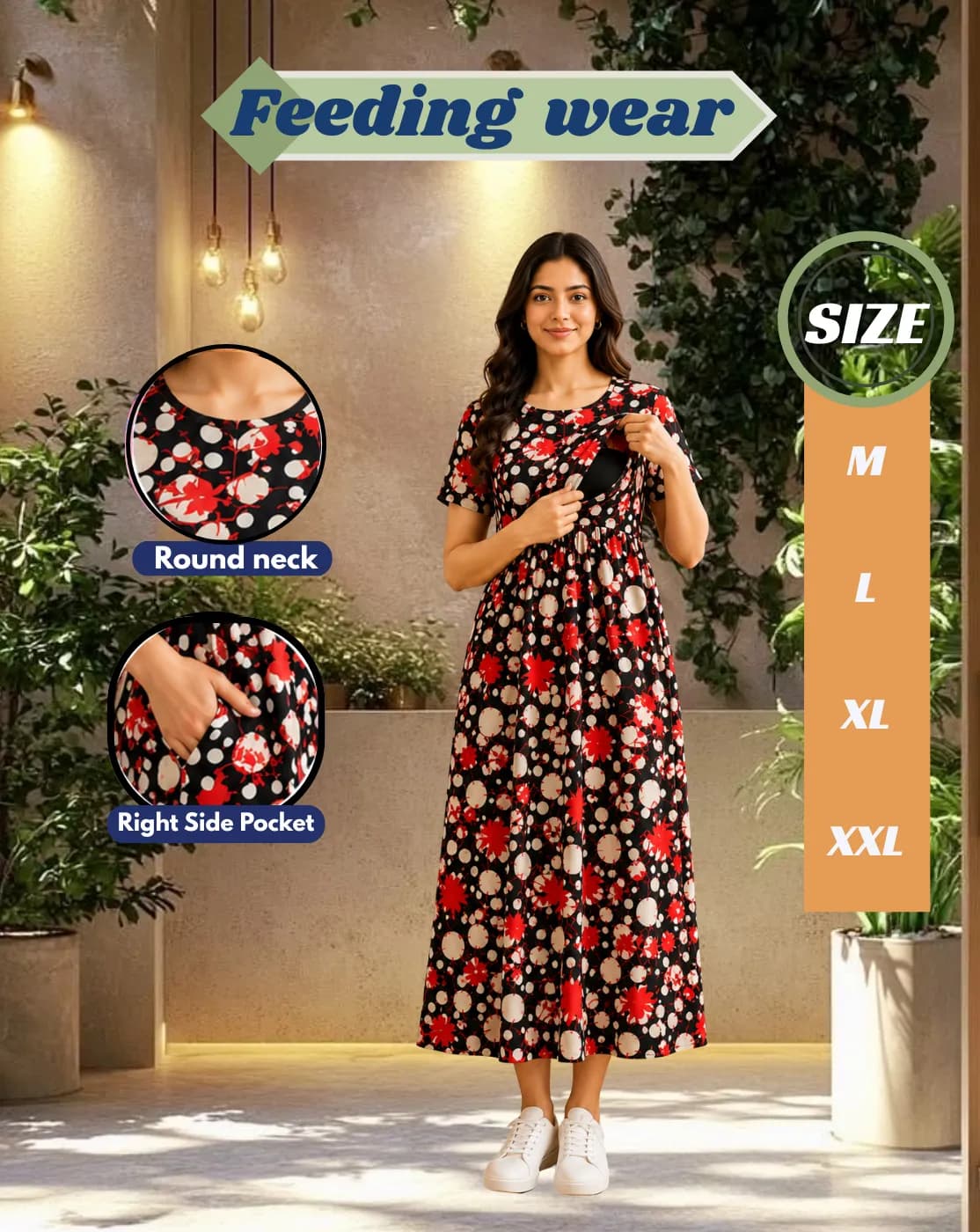 zipless ankle length feeding maternity wear 