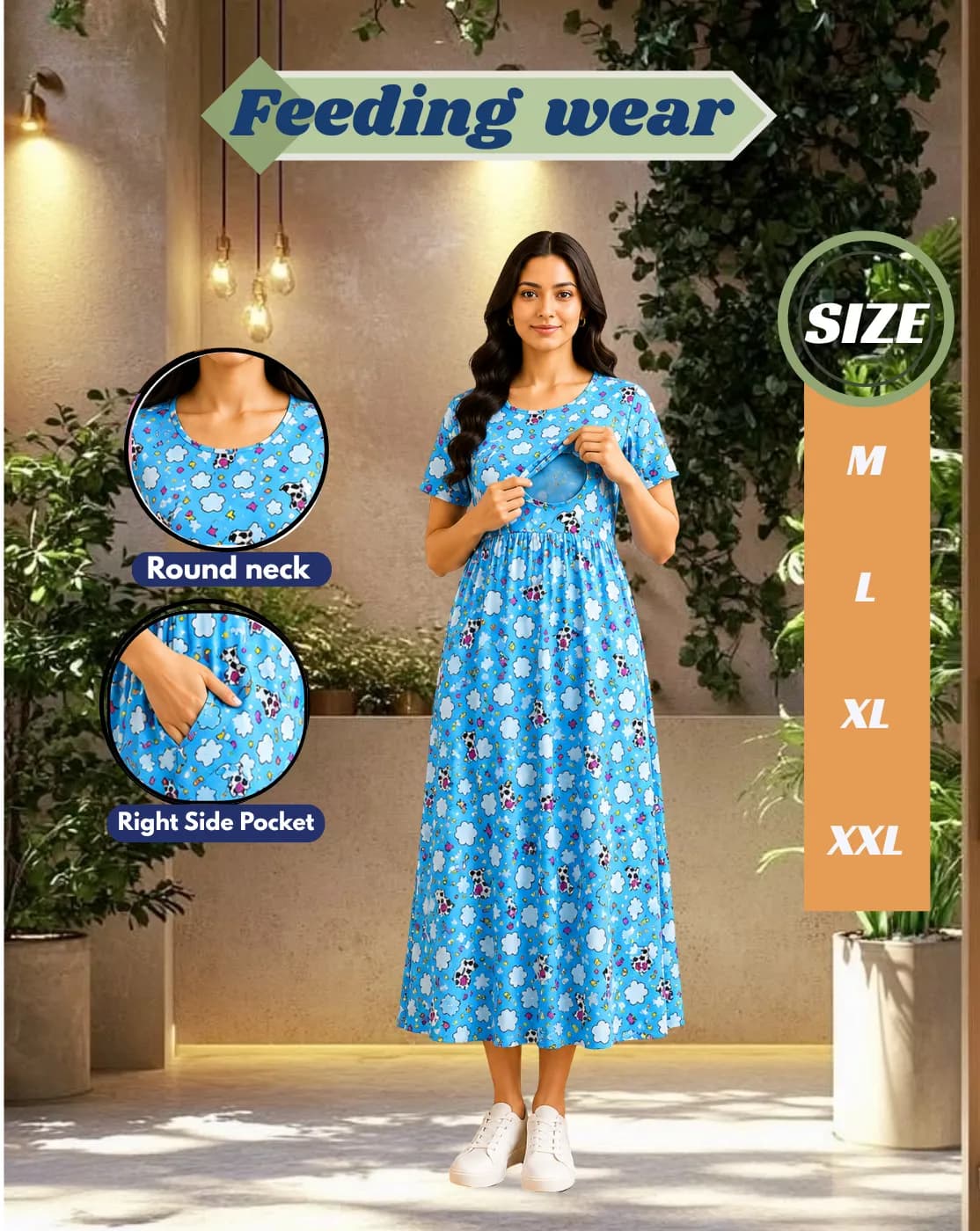 zipless ankle length feeding maternity wear 