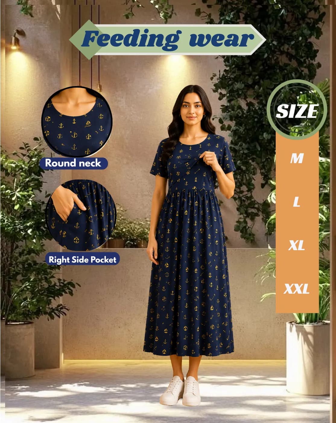 zipless ankle length feeding maternity wear 