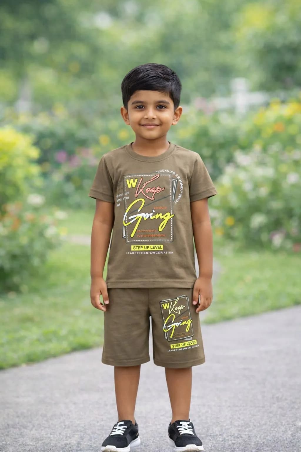 Boys Uniform Set(Same color Top and bottom set,matching prints)