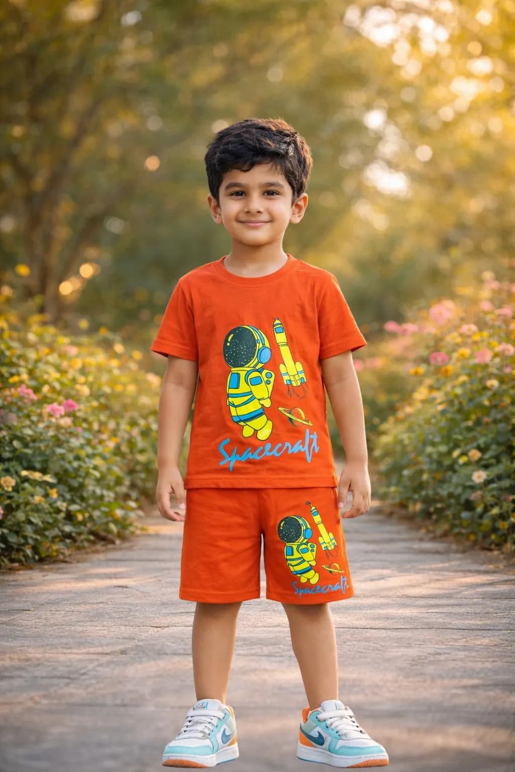 Boys Uniform Set(Same color Top and bottom set,matching prints)