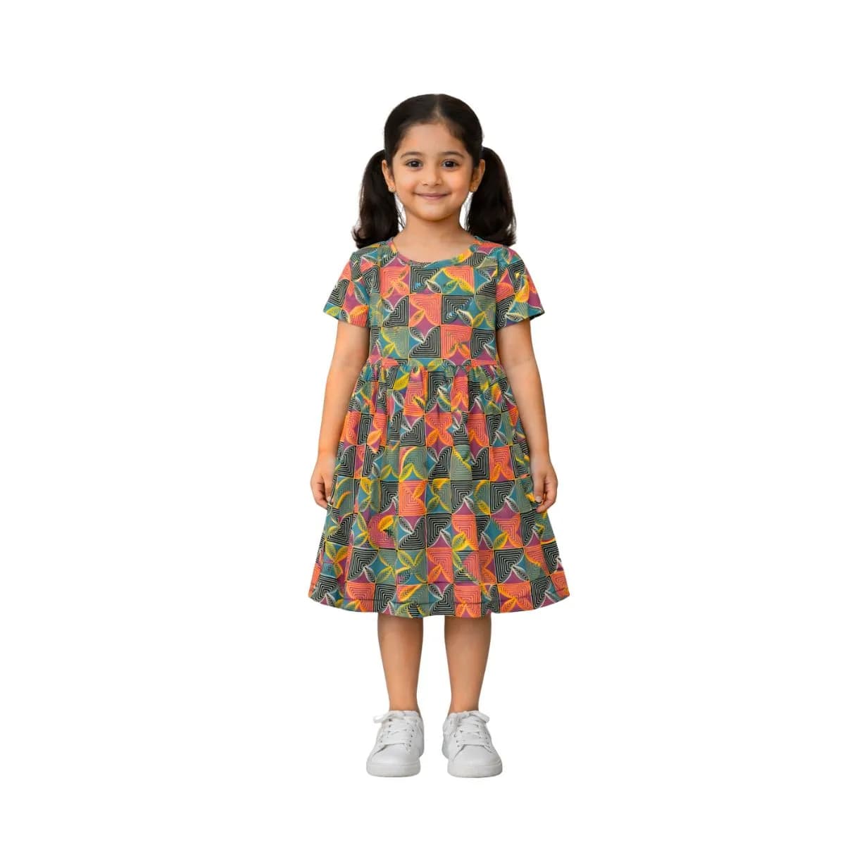 AOP Kids Sleeve Frock