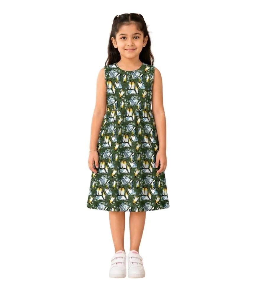 AOP Kids Sleeveless Frock