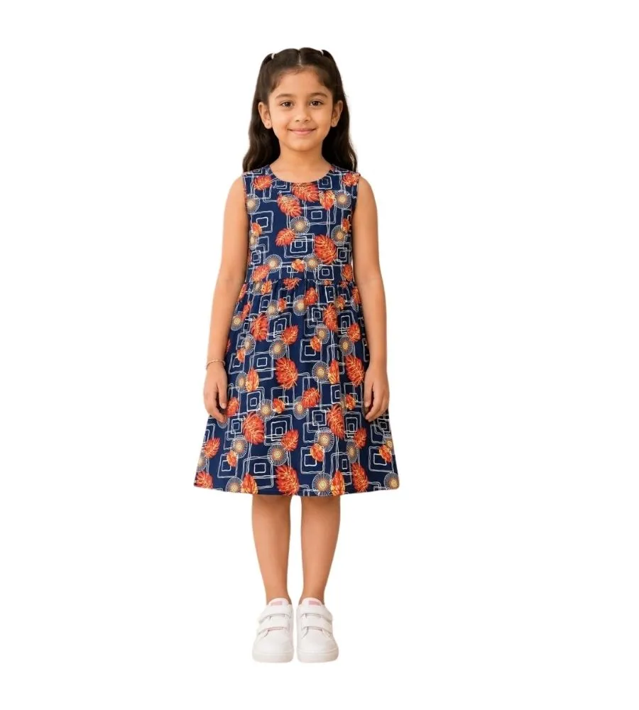 AOP Kids Sleeveless Frock