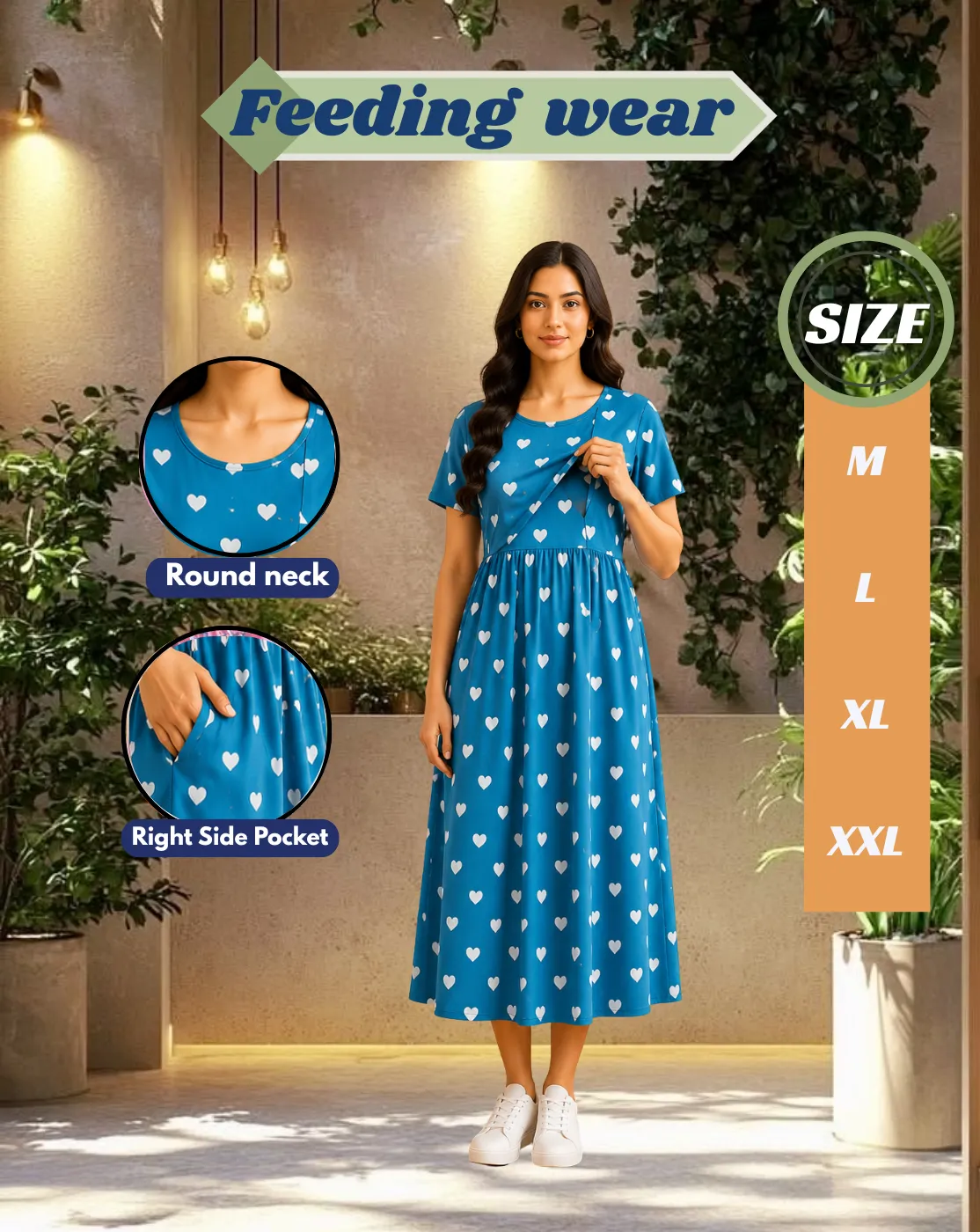 zipless ankle length feeding maternity wear